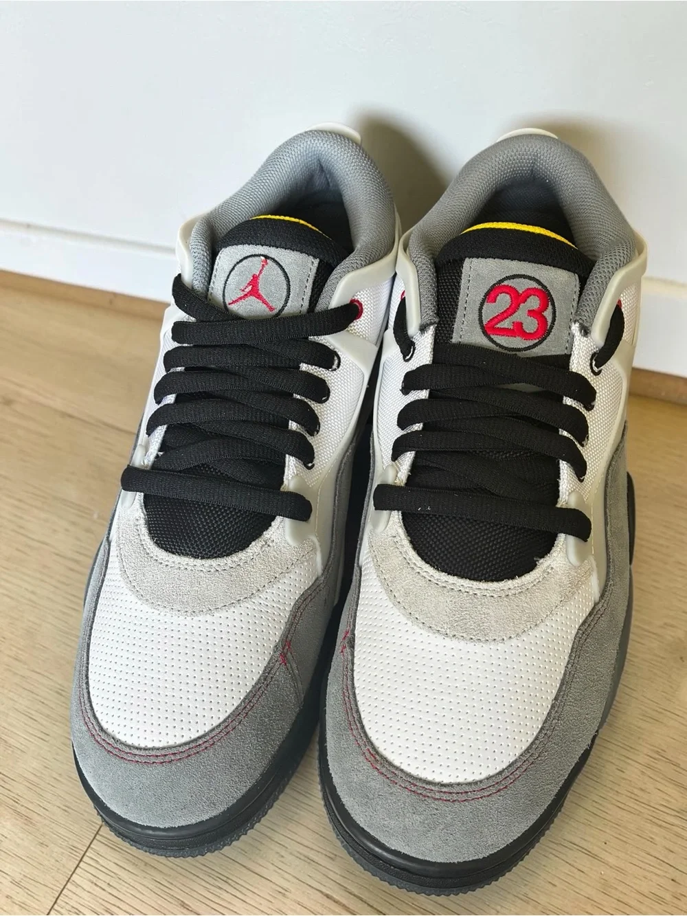 Air Jordan 4 RM Premium Sneakers Size 12 (US) Brand New White/Black/Smoke Gray